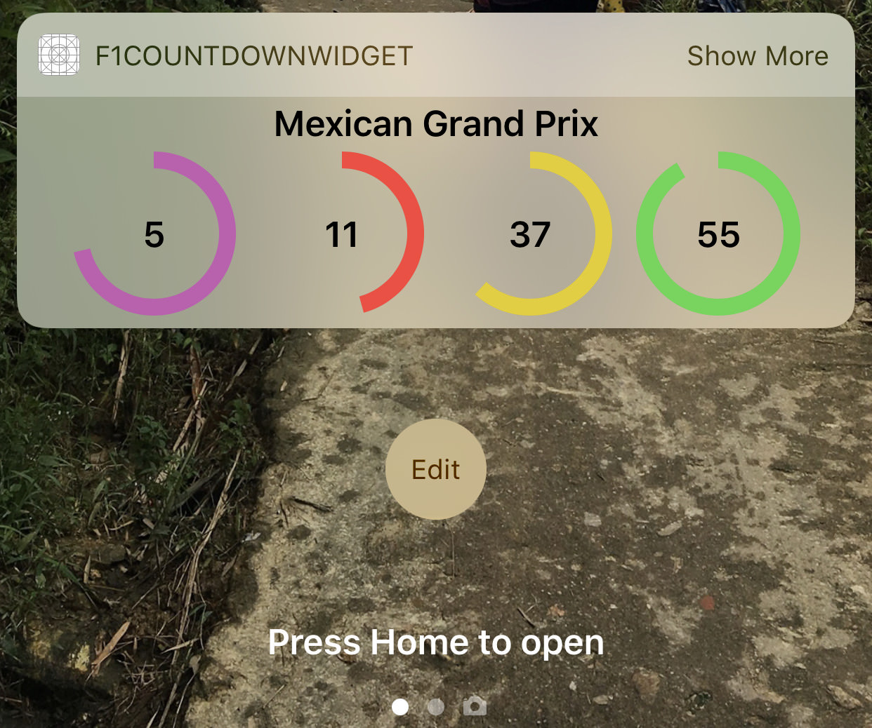 Countdown Widget screenshot