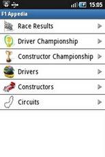F1 Appedia screenshot